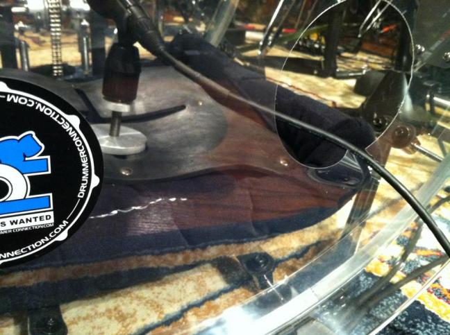 NAMM 2012 Careful when miking your acrylic bass drum