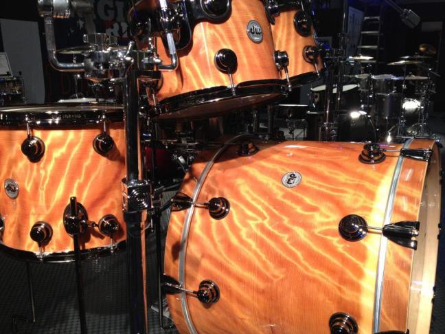 NAMM 2012 DW butterscotch orange wax wrap
