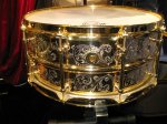 NAMM 2012 Joyful Noise drums engraved snare drum (02)