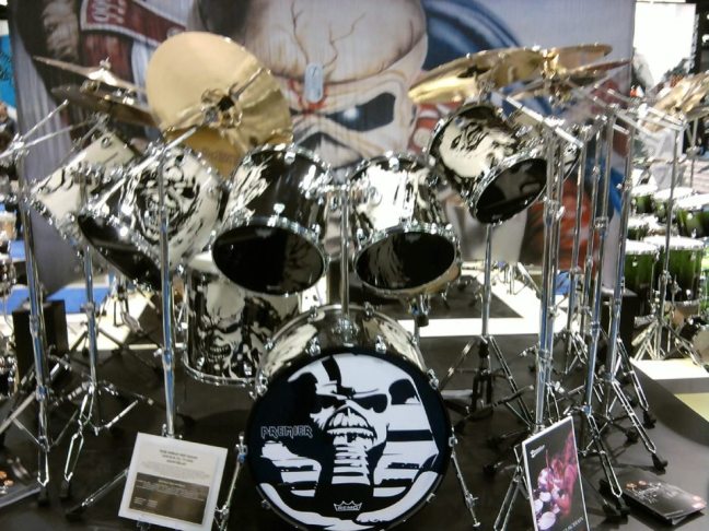NAMM 2012 Premier Signia drums Nicko McBrain from Iron Maiden