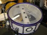 NAMM 2012 SJC Gorgeous white blue purple violet goth snare drum