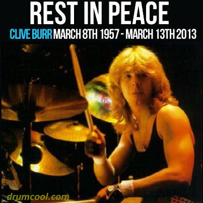 drumcool.com - 2013-03-13 Clive Burr RIP 1957-03-08 2013-03-13